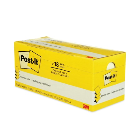 Post-It Pad, Post It Pop Up, Canaryb, PK18 R330-18CP